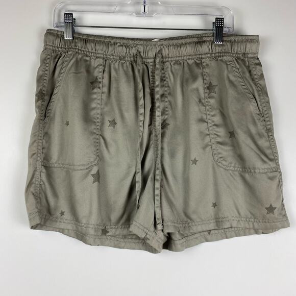 C&C California Star Shorts Patch Pockets Gray Womens Size L - Picture 3 of 11